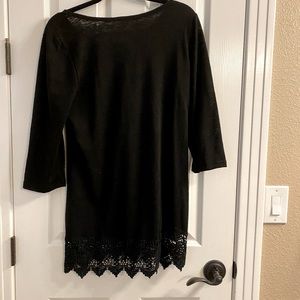 Black sweater tunic